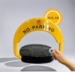 מחסום חניה סולרי עם שלט